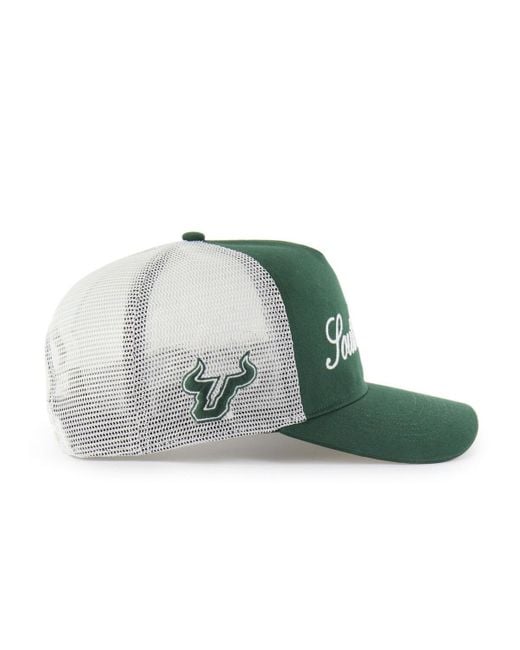 '47 Green And South Florida Bulls Contemporary Basics Foundation Trucker Hitch Adjustable Hat