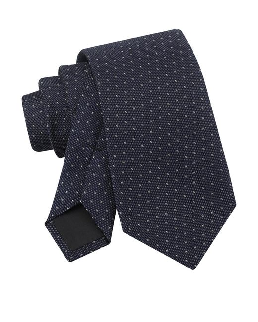 Calvin Klein Blue Faustine Dot Classic Tie for men