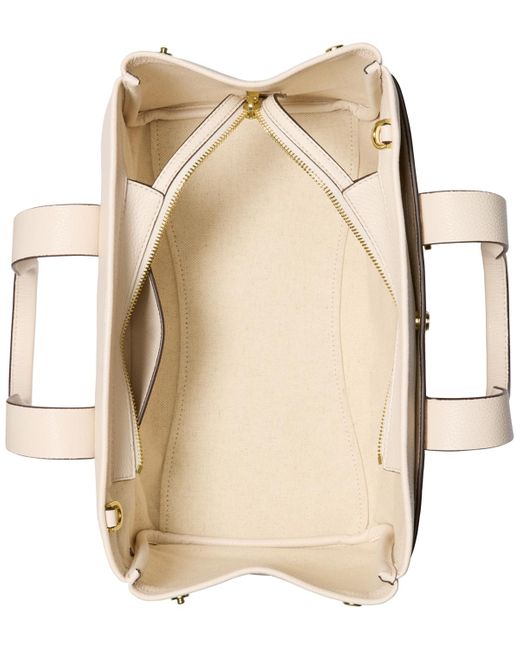 Michael Kors Natural Michael Romee Medium Leather East West Satchel