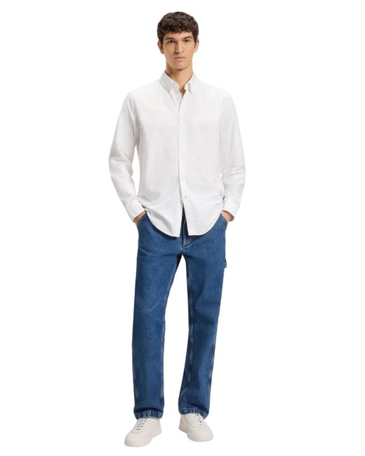 Boss White Boss By Cotton Regular-fit Shirt for men