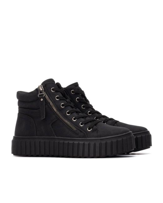 Xti Black Casual High Top Sneakers Refresh Collection By