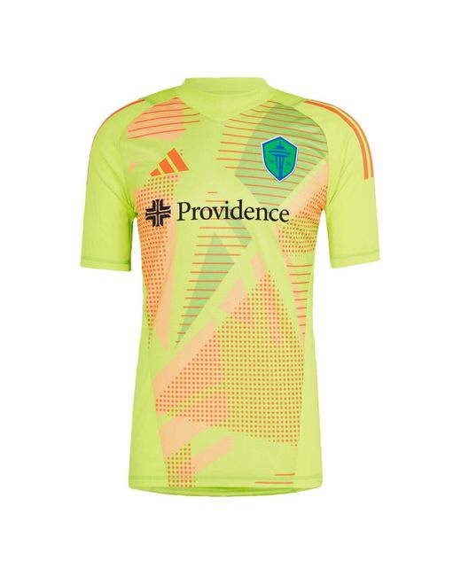 Adidas Yellow Seattle Sounders Fc 2024 Goalkeeper Jersey for men