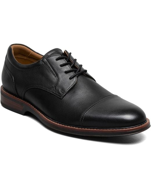 Florsheim Black Traveler Cap Toe Oxford for men