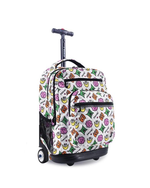 J World White Sundance Laptop 20" Rolling Backpack