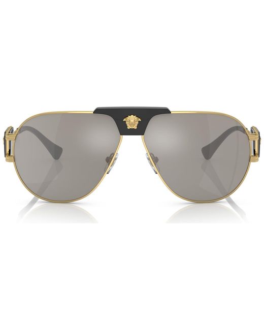 Versace Gray Sunglasses for men