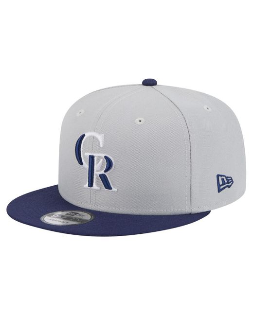 KTZ Blue Gray/navy Los Angeles Dodgers 2-tone Color Pack 9fifty Snapback Hat for men