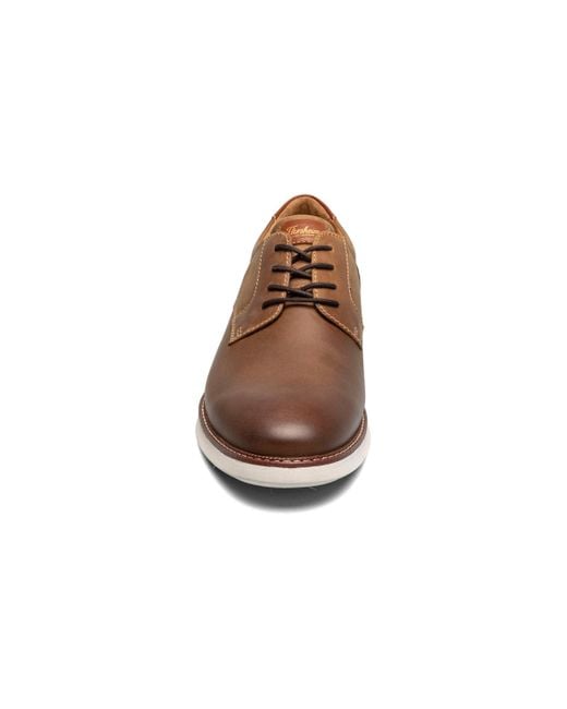 Florsheim Brown Launch Plain Toe Oxford for men