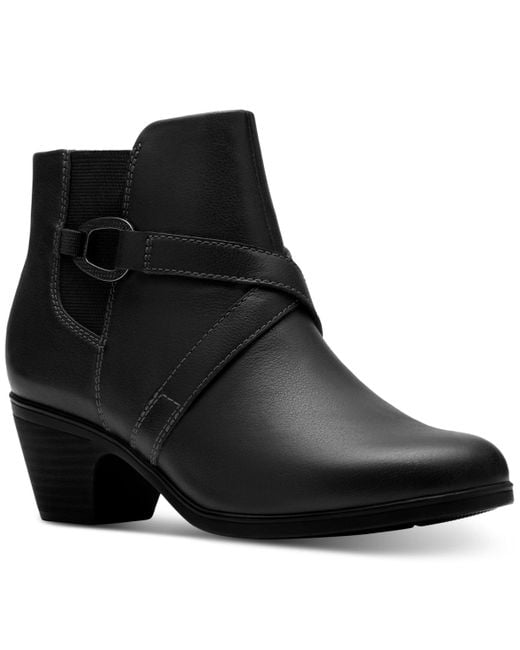 Clarks Black Collection Emily2 Henley Wedge Booties