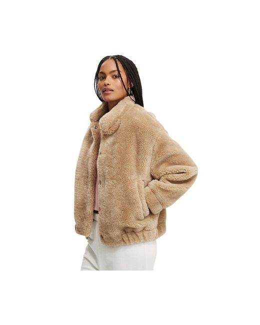 Teddy jacket cotton on deals