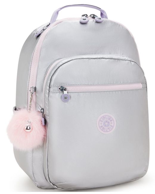 Kipling Gray Seoul Go Large Backpack