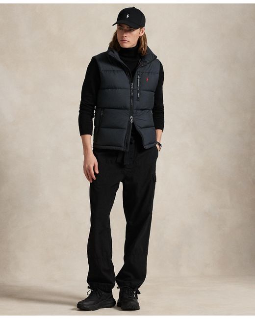Polo Ralph Lauren Black The Gorham Down Vest for men