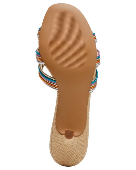 Steve Madden Metallic Cary Strappy Kitten-heel Mule Sandals