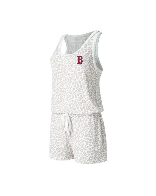 Concepts Sport White Boston Red Sox Montana Hacci Knit Romper
