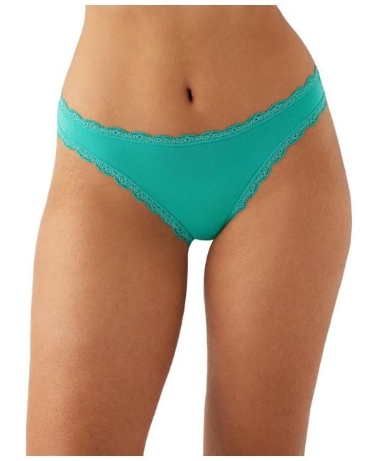 B.tempt'd Blue By Wacoal Inspired Eyelet Thong Underwear 972219