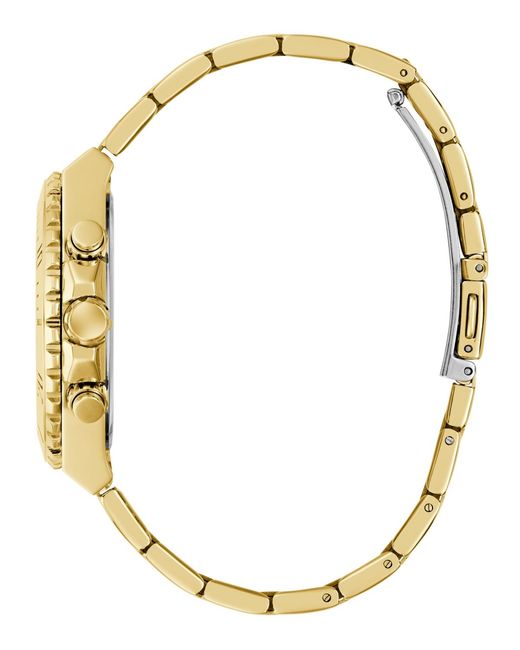 Guess Metallic Gold-tone Multi-function Watch