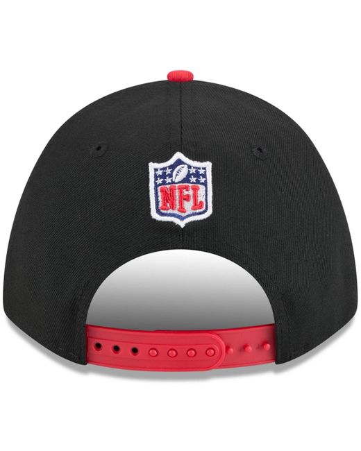 KTZ Black/red Tampa Bay Buccaneers 2025 Nfl Draft 9forty A-frame M-crown Adjustable Hat for men