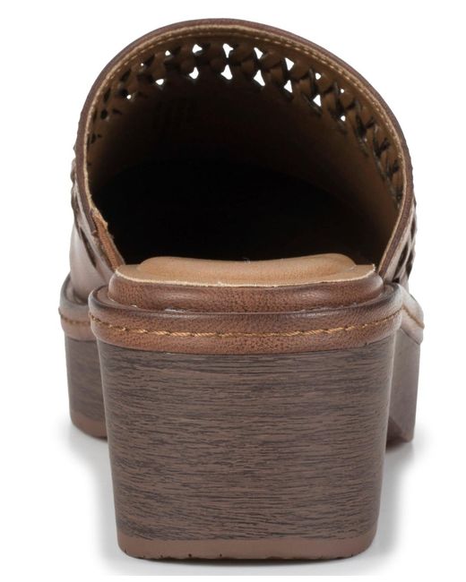 BareTraps Brown Sandy Slip On Clogs