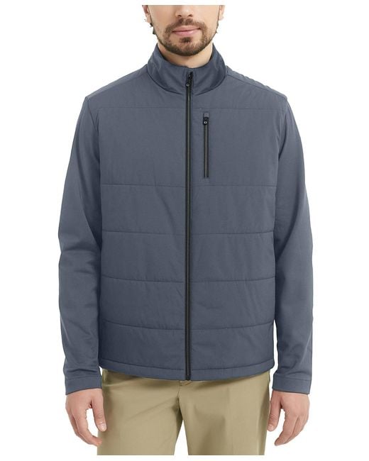Hawke & Co. Blue Performance Pro Stretch Light Quilt Jacket for men