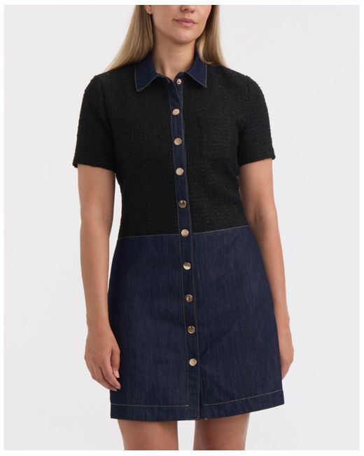 blue black dress ellen Navy Ellen Dress
