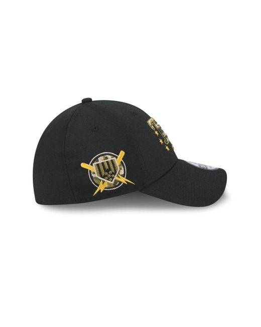 KTZ Black Tampa Bay Rays 2024 Armed Forces Day 39thirty Flex Hat for men