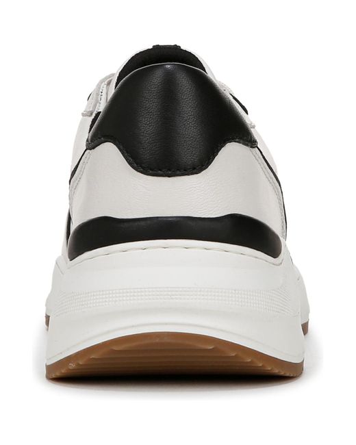 Naturalizer White Blossom Round Toe Lace Up Wedge Sneakers