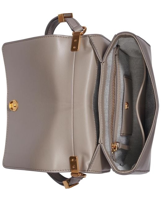 Donna Karan Brown Jericho Flap Shoulder