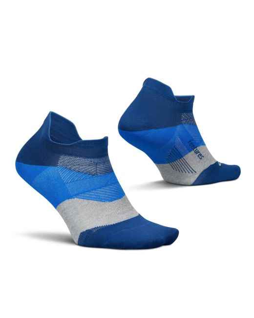 FEETURES SOCKS Blue Elite Ultra Light Cushion Ankle Socks for men