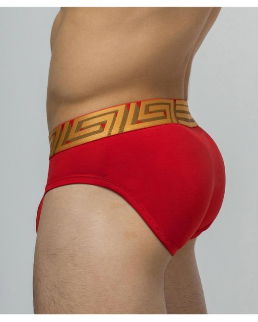Rounderbum Red O My God Padded Brief for men