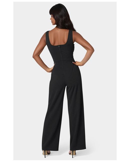 Bebe Blue Corset Jumpsuit