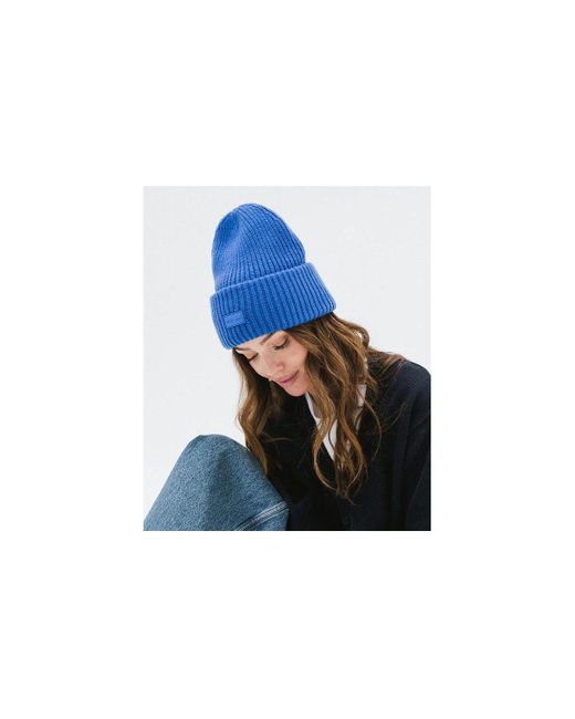 Gigi Pip Blue Gigi Merino Wool Chunky Beanie For Ultimate Warmth And Comfort