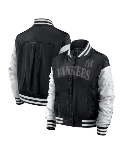 Fanatics Black New York Yankees Elements Wave Full-snap Jacket