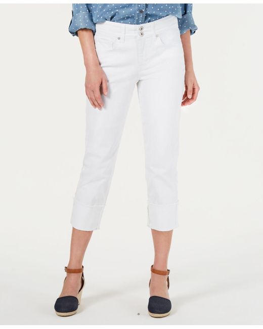 Style & Co. Denim Petite High Rise Cuffed Jeans, Created For Macy's in