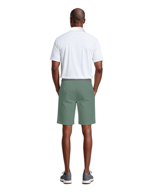 PGA TOUR Green Solid Golf Shorts for men