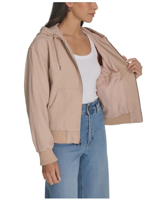 Levi's Natural Relaxed Hooded Bomber Jacket
