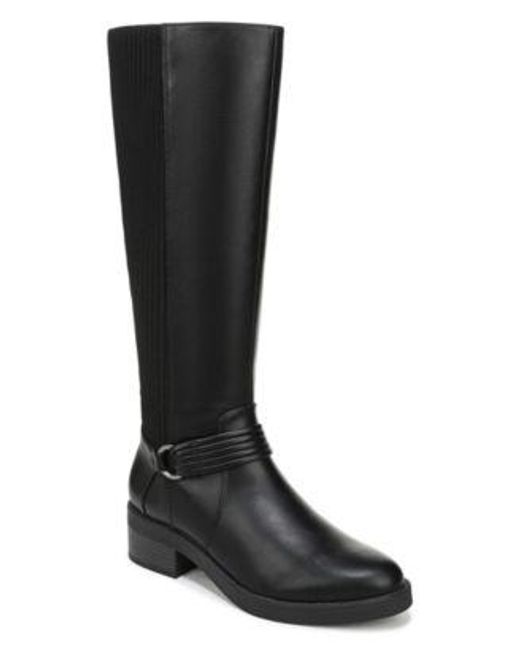 LifeStride Black Brighton Round Toe Tall Boots Regular Calf Wide Calf Extra Wide Calf