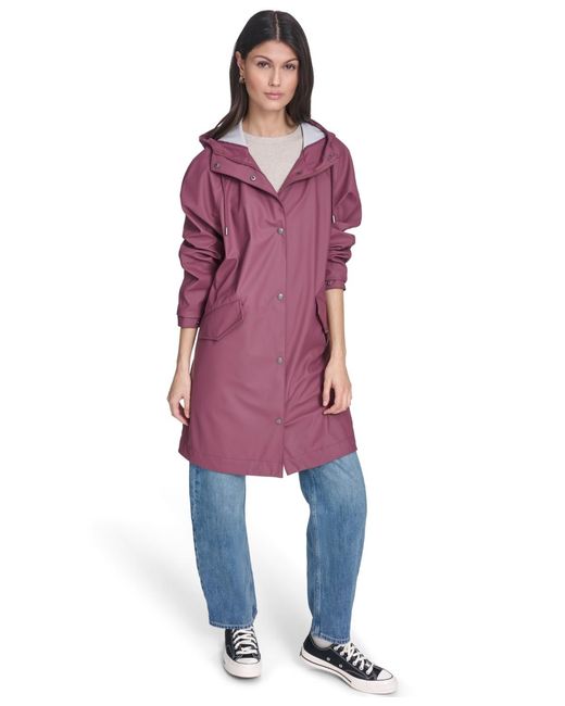Levi's Red Raglan Sleeve Rain Jacket