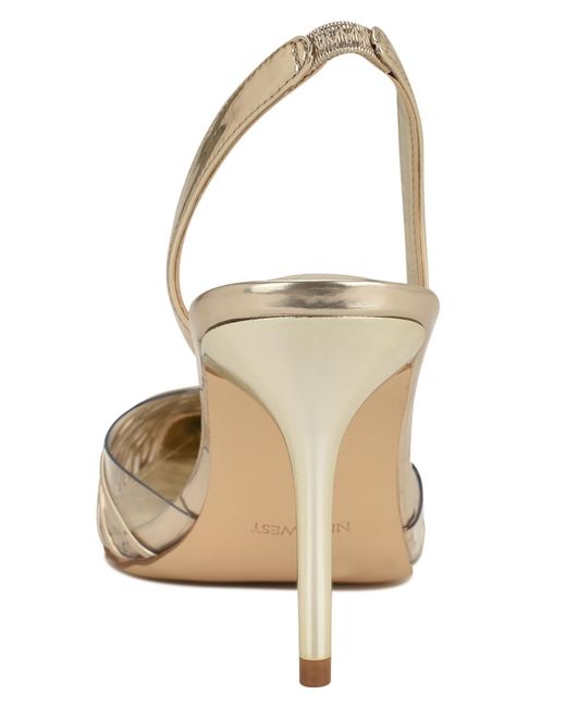 Nine West Metallic Pemma Slingback Dress Pumps
