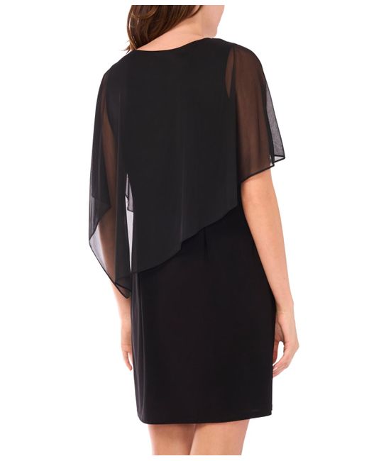 Msk Beaded Overlay Crewneck Dress in Black | Lyst Msk Beaded Overlay Crewneck Dress in Black | Lyst
