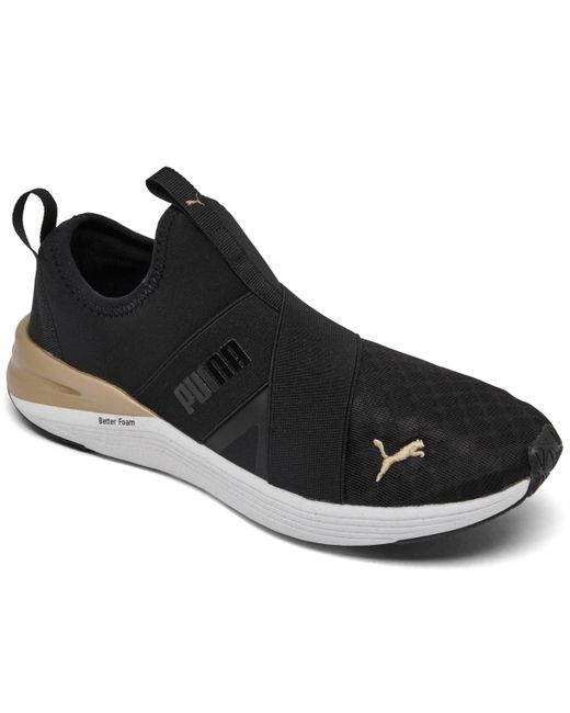 PUMA Black Better Foam Prowl Slip-on Casual Training Sneakers From Finish Line