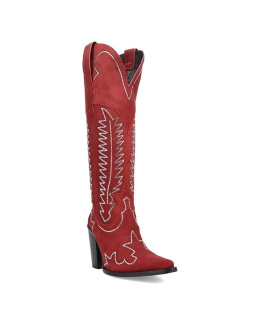 Dingo Red Double Take Suede Leather Boot