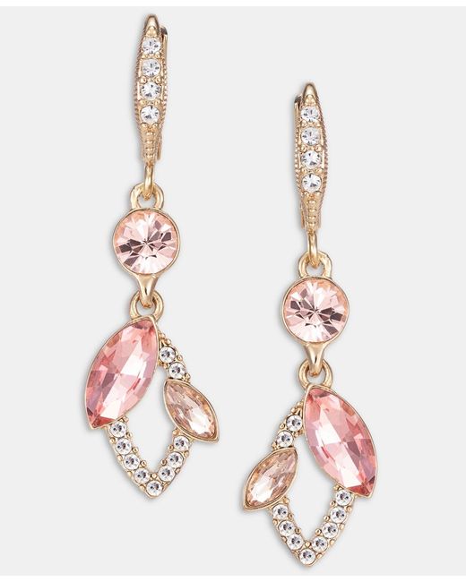 Givenchy White Multi-stone Vine Drop Earrings