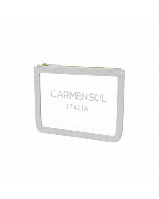 Carmen Sol White Firenze Clear Pochette Clear