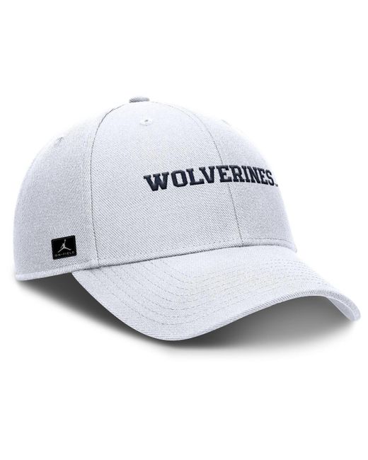 Nike White Michigan Wolverines 2025 On-field Rise Performance Adjustable Hat for men