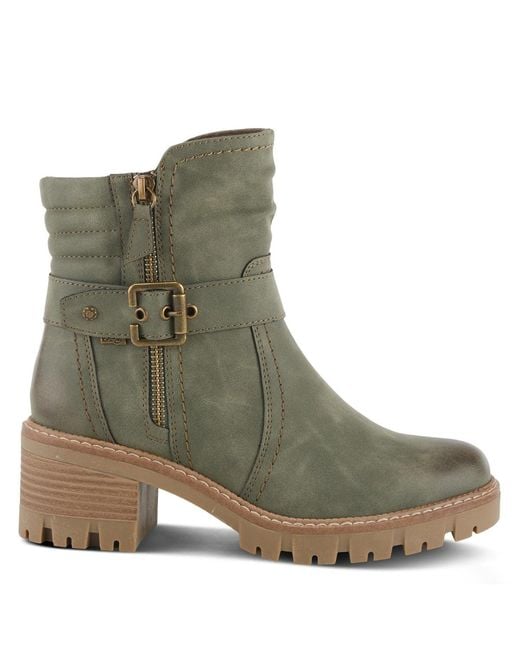 Spring Step Green Smokies Lug Sole Booties