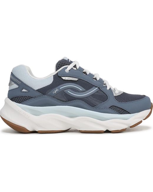 Ryka Blue Rezorb Max Classic Lace Up Walking Sneakers
