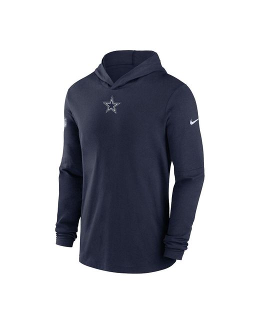 Nike Men's Navy Dallas Cowboys Performance Team Pullover Hoodie