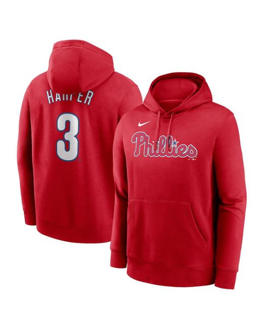 Nike Bryce Harper Philadelphia Phillies Player Name Number Club Pullover Hoodie in Red for Men Lyst