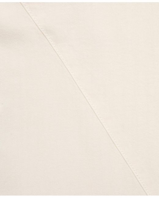 Mango Natural Asymmetrical Cotton Midi Skirt