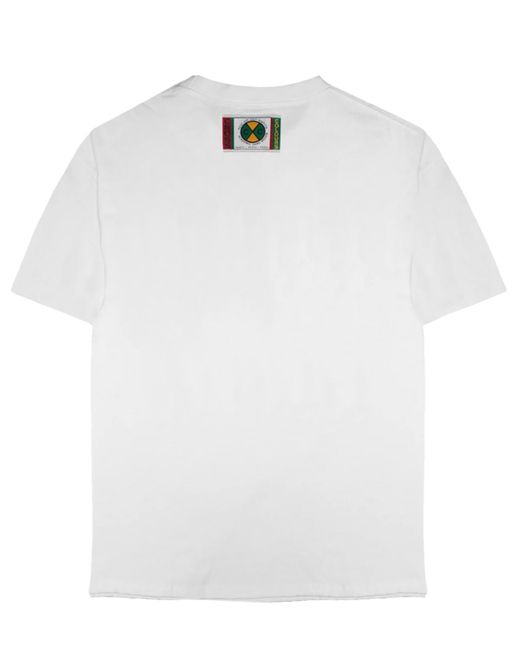 Cross Colours White Studded Rock Of Ages T- Shirt for men