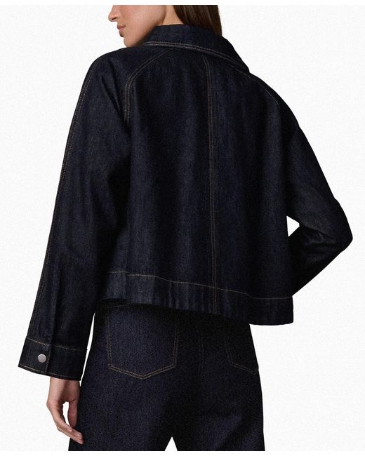 Joe's Jeans Black Collared Patch Pocket Swing Jacket